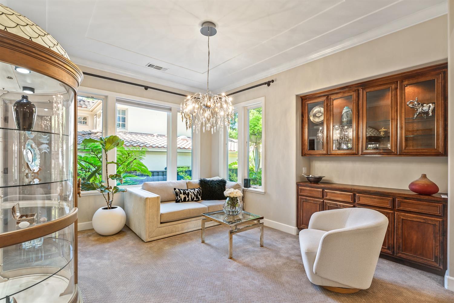5512 Riviera Granite Bay, CA 95746 - Photo 8 of 76 a living room with furniture and a chandelier
