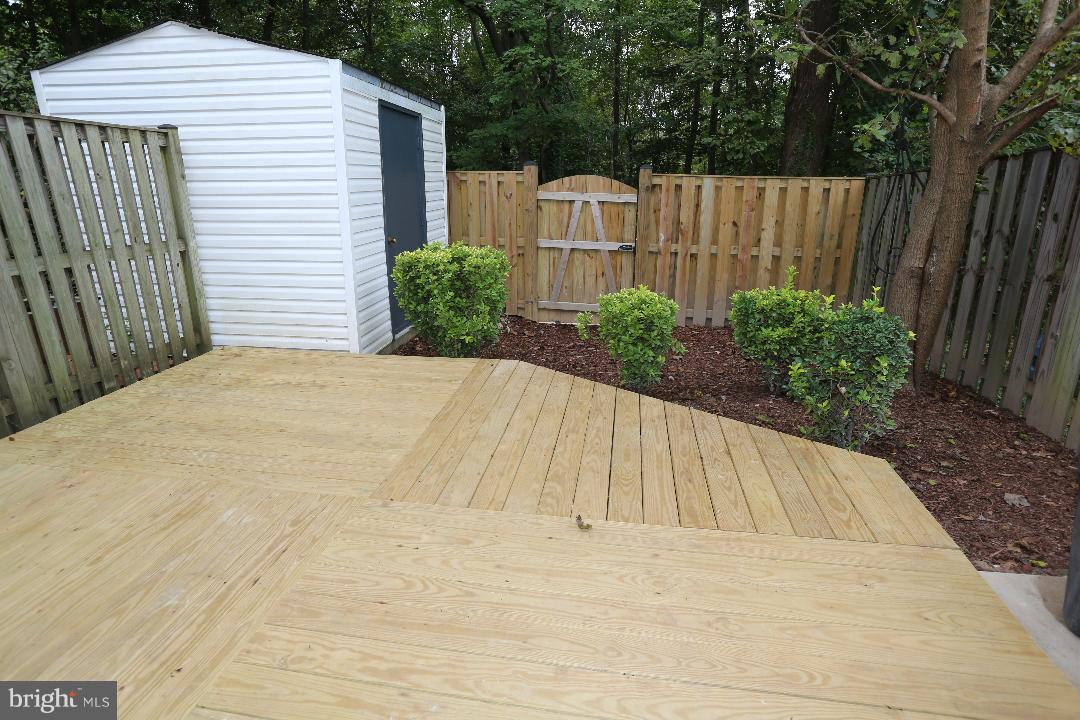 8338 Windfall Road Springfield, VA 22153 - Photo 24 of 28 Walk out Deck , Storage Room and Fenced