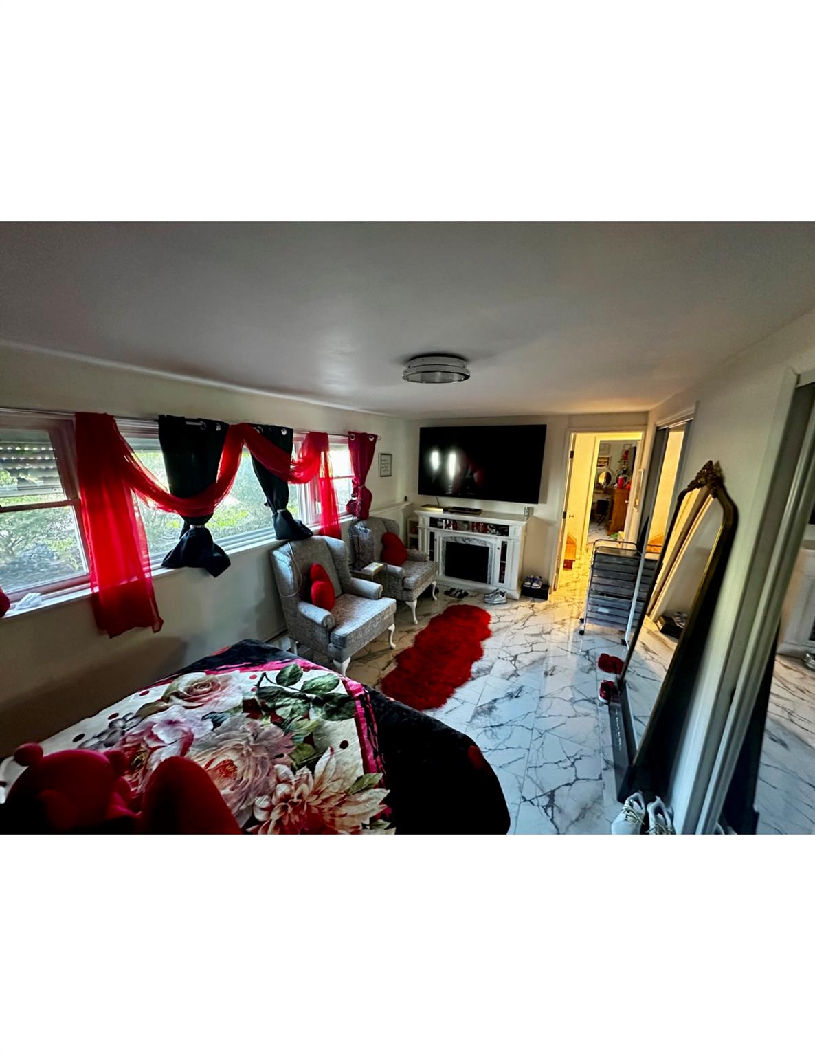 1300 Burlingham Road Pine Bush, NY 12566 - Photo 16 of 23 a outdoor living space with furniture and a flat screen tv