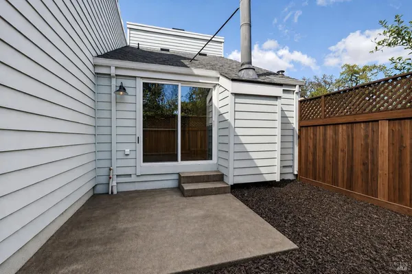 a view of outdoor space and deck