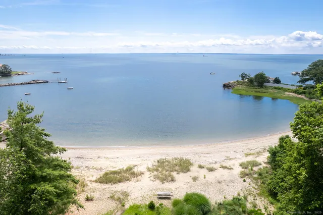 a view of beach and ocean