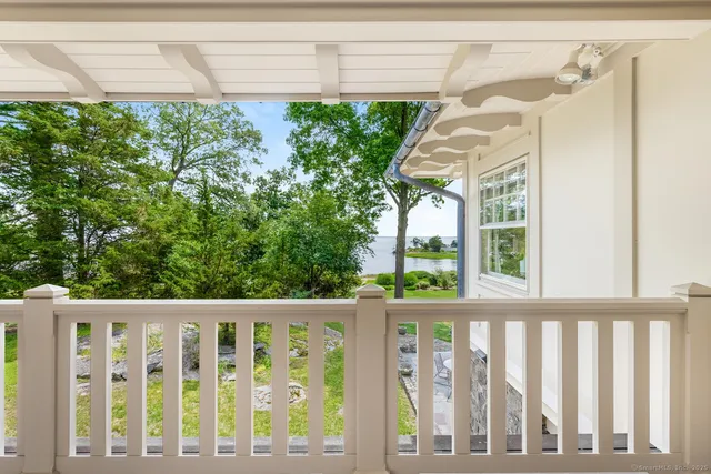 a view of a wooden fence
