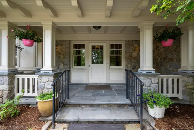 a front view of a house