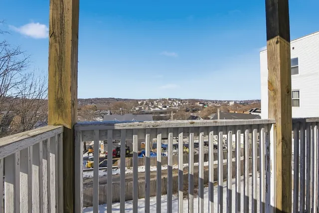 a view of city from a balcony