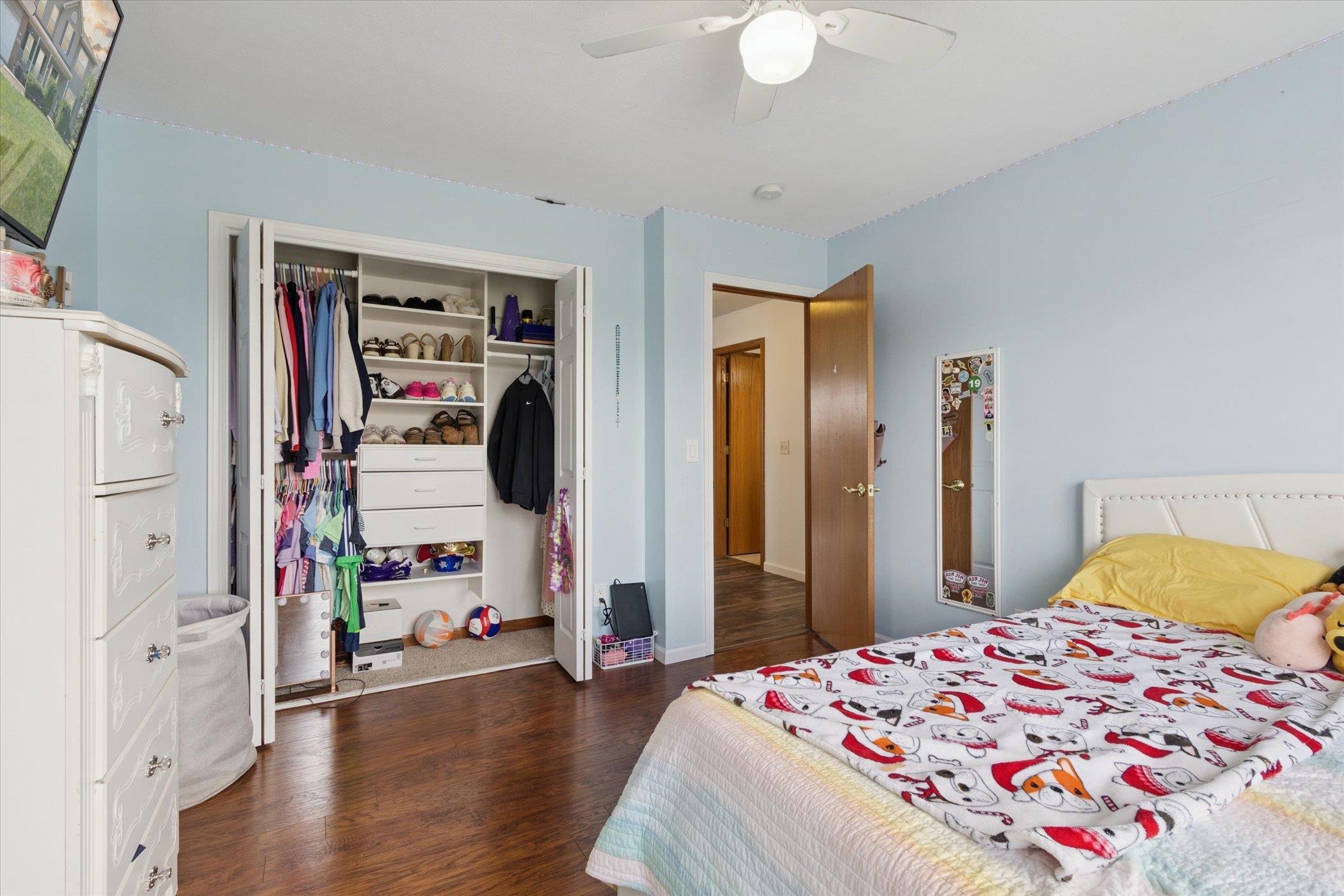1442 Rock Island Road Davis Junction, IL 61020 - Photo 38 of 63 a bedroom that has a bed and a closet