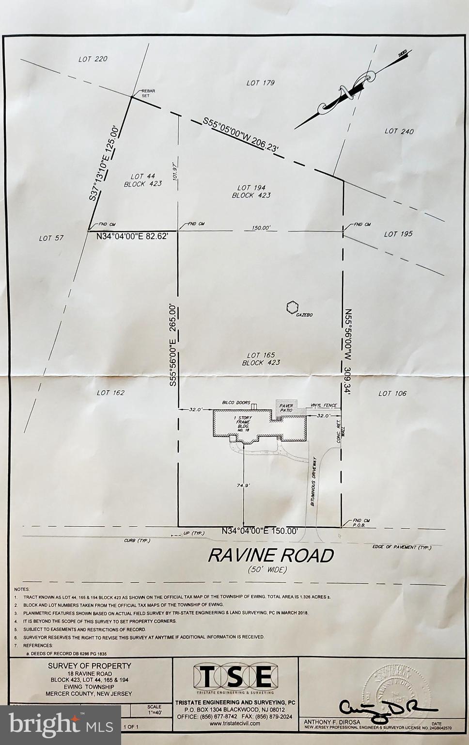 18 Ravine Road Ewing, NJ 08628 - Photo 4 of 28 Plat Plan