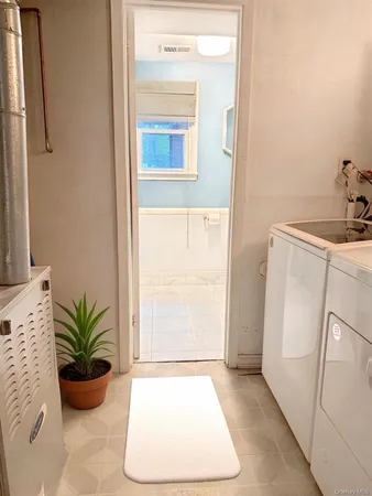 a room with window and potted plant