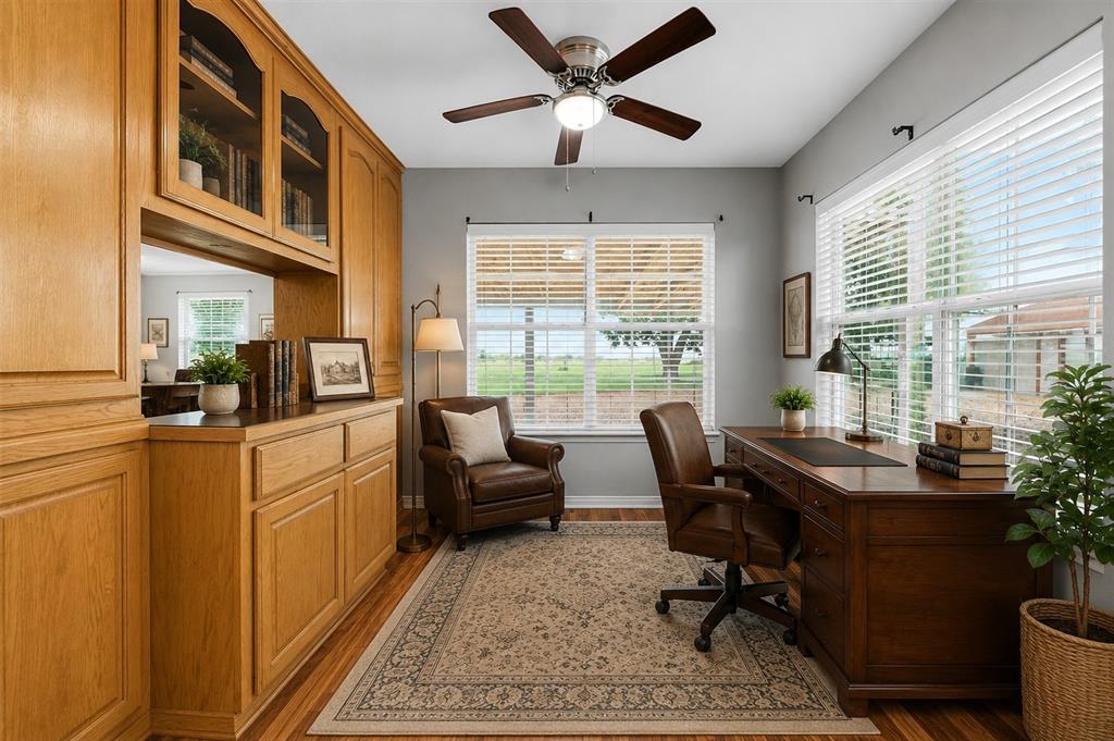 358 Wright Road Waxahachie, TX 75167 - Photo 10 of 38 a view of a livingroom with workspace and a window