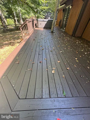a view of deck with wooden floor and outdoor space
