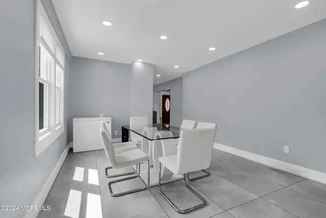 a view of table and chairs