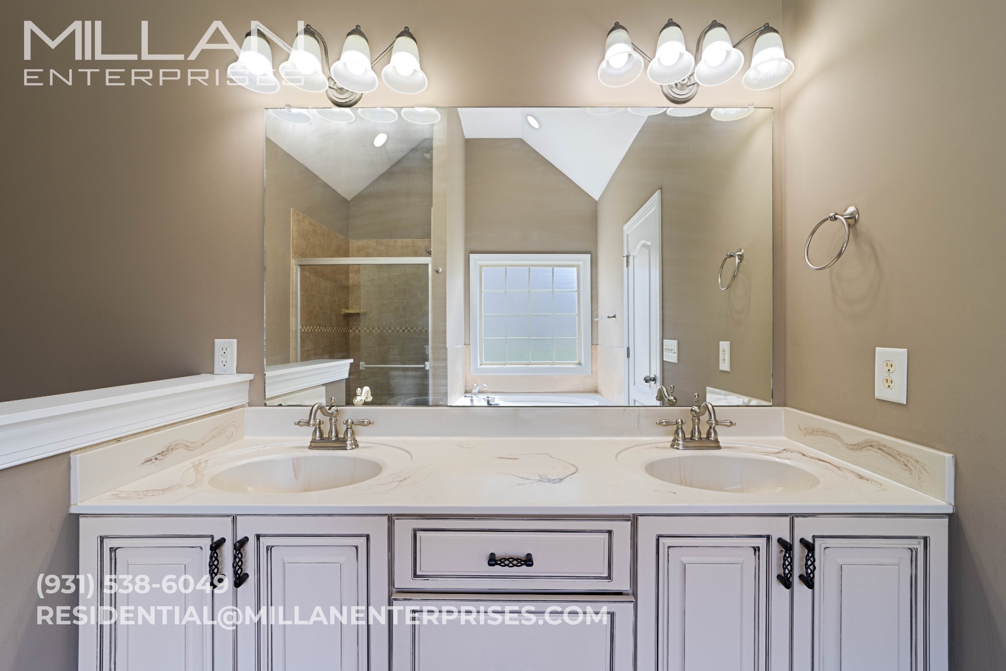 3564 Drake Road Adams, TN 37010 - Photo 16 of 26 a bathroom with a sink vanity and a mirror