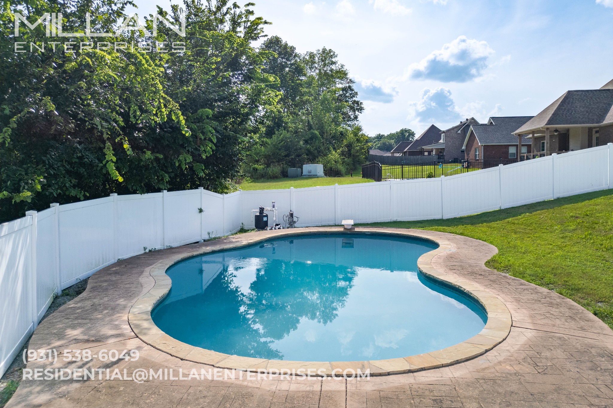 3564 Drake Road Adams, TN 37010 - Photo 26 of 26 a view of swimming pool with a yard and plants