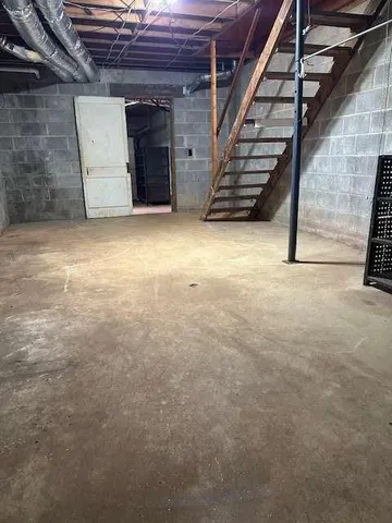 a view of storage and utility room