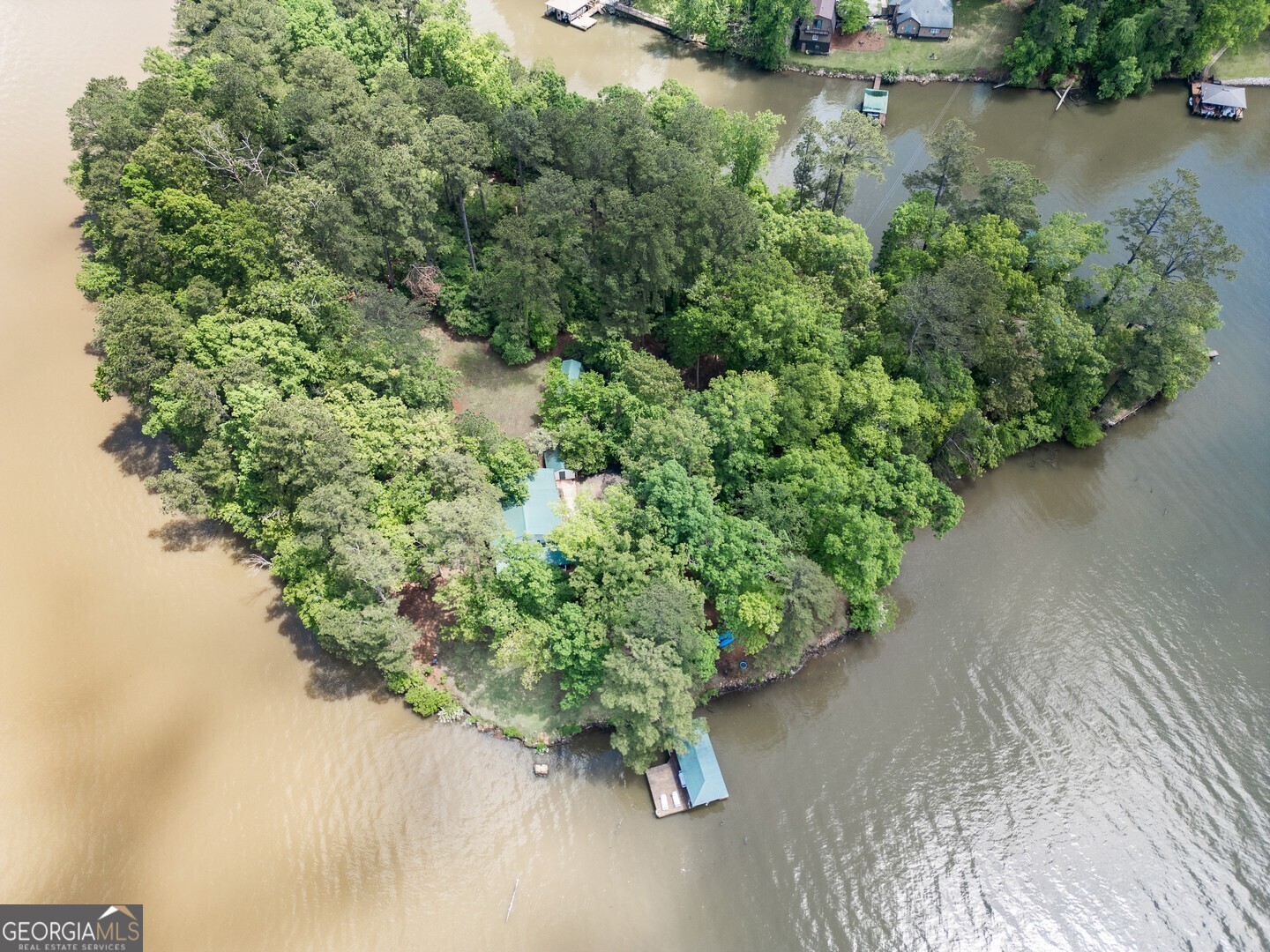 2000 Campbell Road Covington, GA 30014 - Photo 5 of 80 an aerial view of a house with a yard and lake view