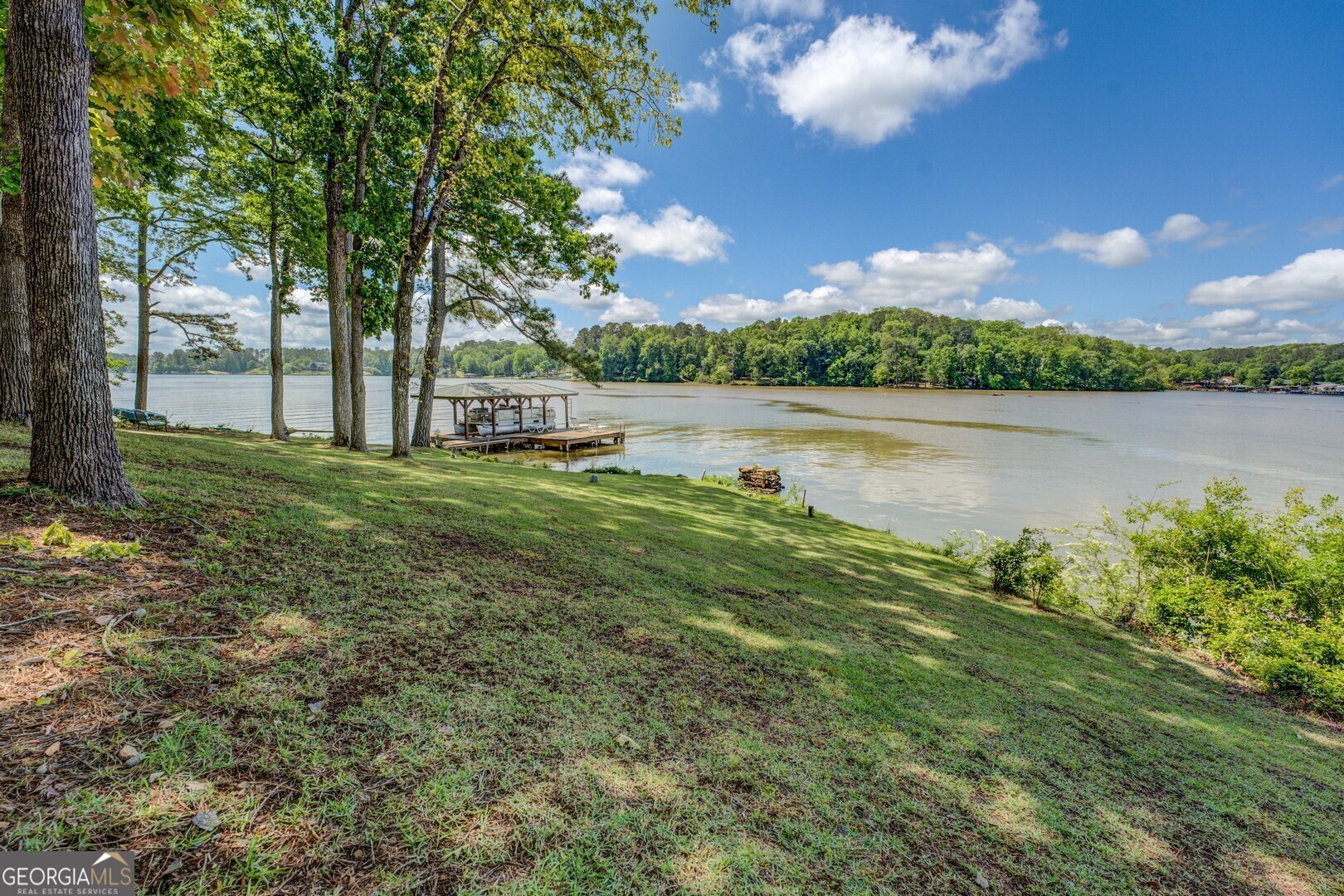 2000 Campbell Road Covington, GA 30014 - Photo 52 of 80 a view of a lake with a house in the background