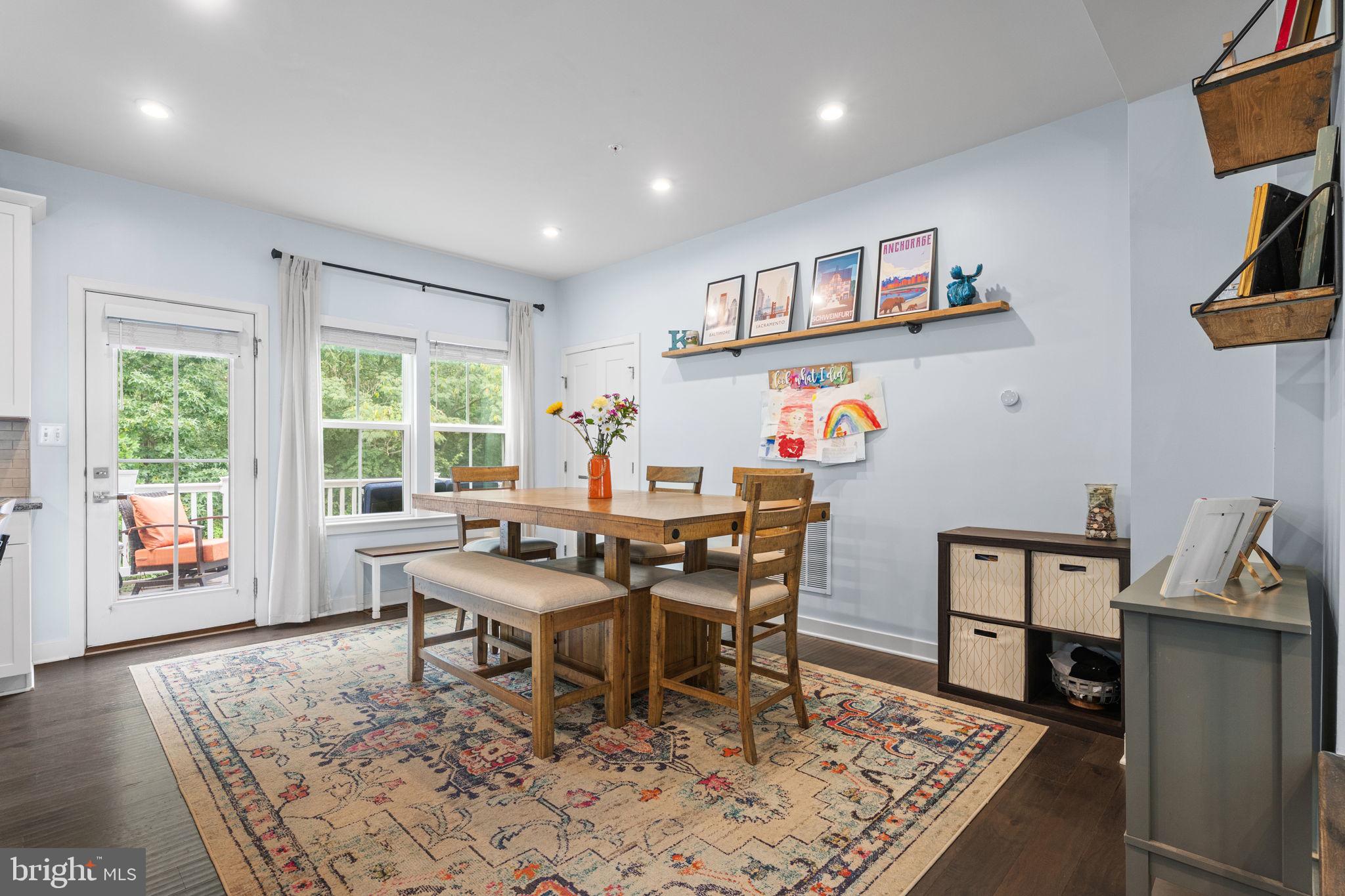 2904 Shaws Road Sparrows Point, MD 21219 - Photo 18 of 44 Dining area with sliders to deck and wooded view
