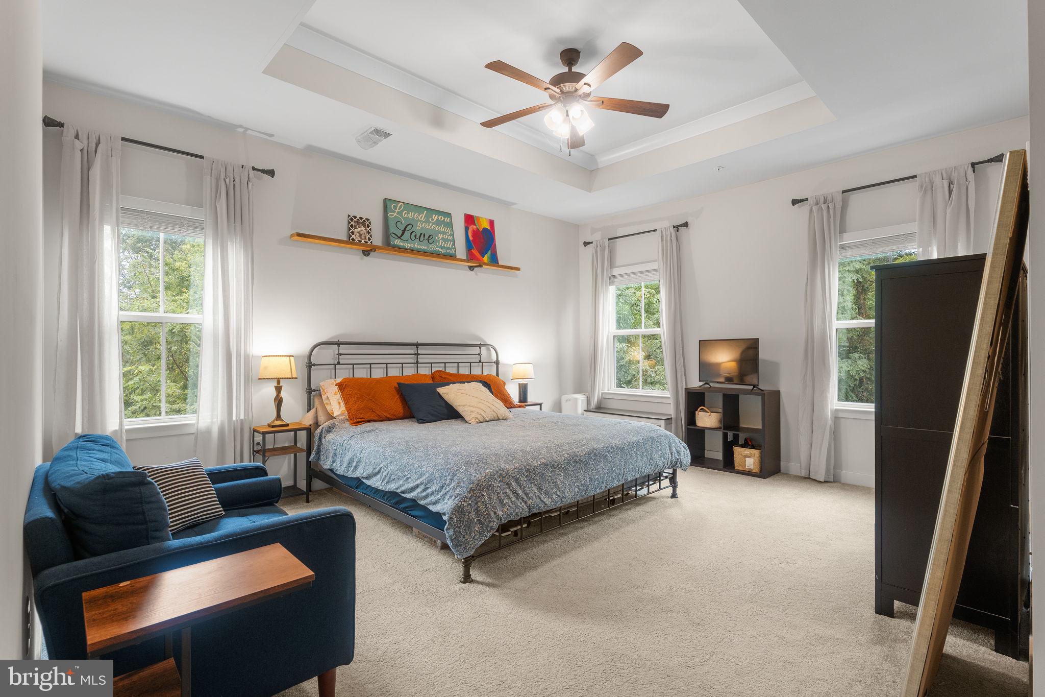 2904 Shaws Road Sparrows Point, MD 21219 - Photo 21 of 44 Spacious light-filled primary suite w tray ceiling