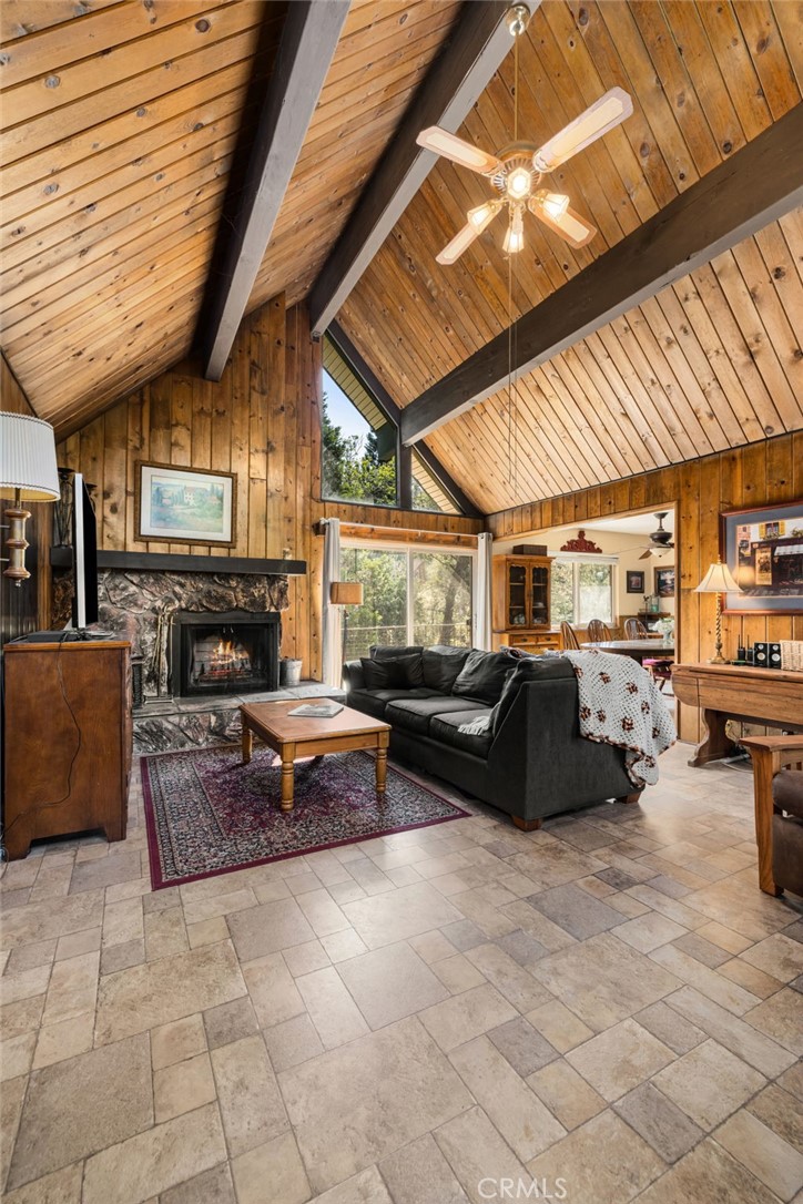 175 Golf Course Road Lake Arrowhead, CA 92352 - Photo 13 of 73 Incredible wood beamed ceiling with true craftsmanship!