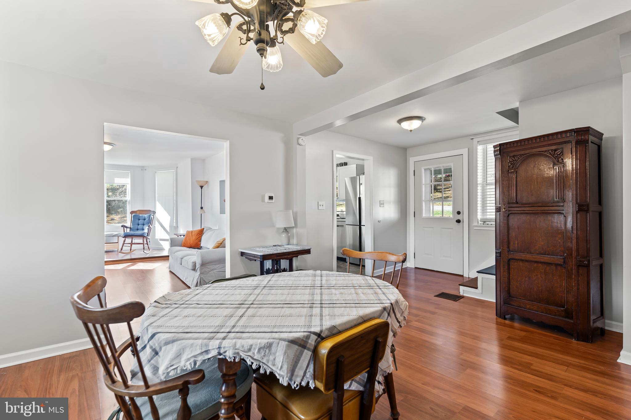 13608 Maryland Avenue Blue Ridge Summit, PA 17214 - Photo 21 of 80 a view of a dining room with furniture and wooden floor