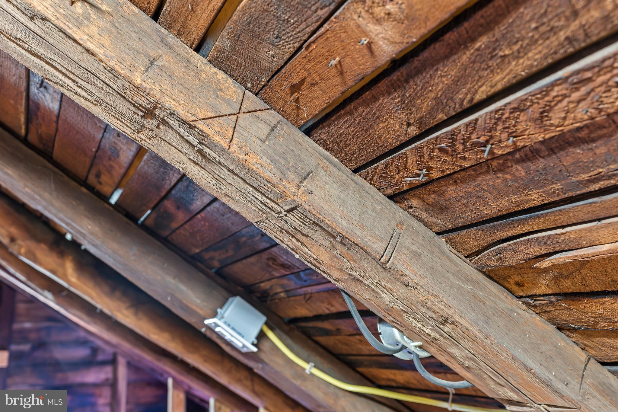 13608 Maryland Avenue Blue Ridge Summit, PA 17214 - Photo 45 of 80 Marriage marks on trusses