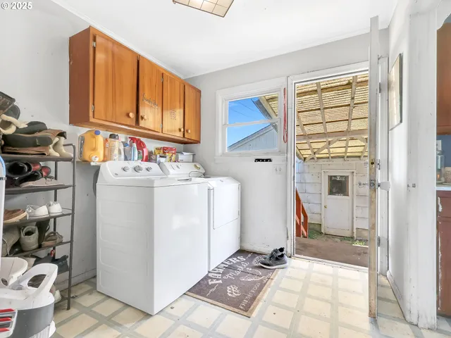 a room with storage and utility