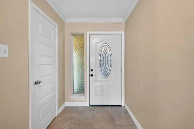 a view of a front door of house