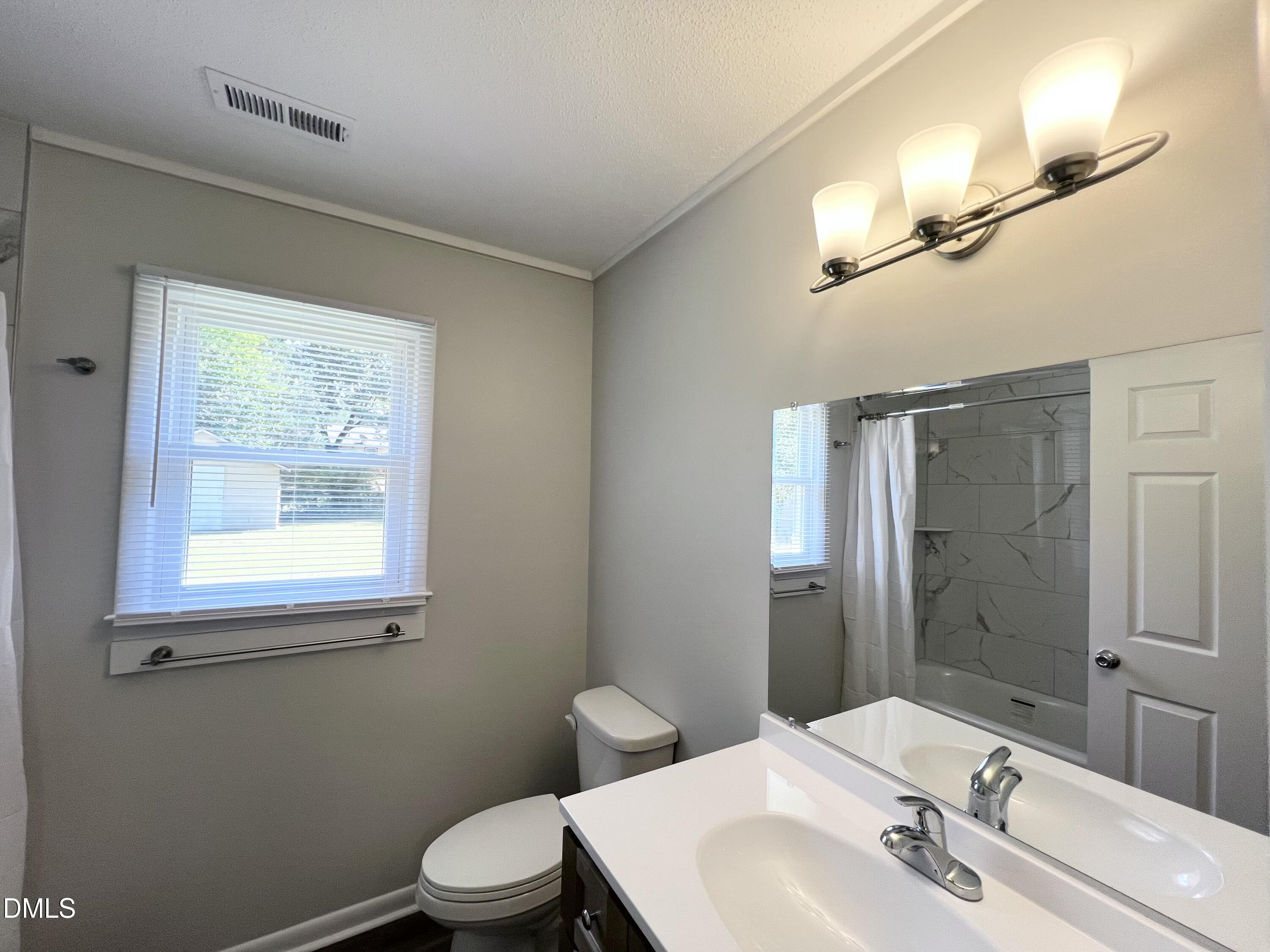 200 Infinity Road Durham, NC 27712 - Photo 19 of 32 a bathroom with a sink a toilet and shower