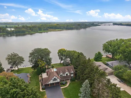 a view of city and lake
