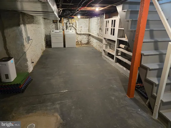 a view of storage and utility room