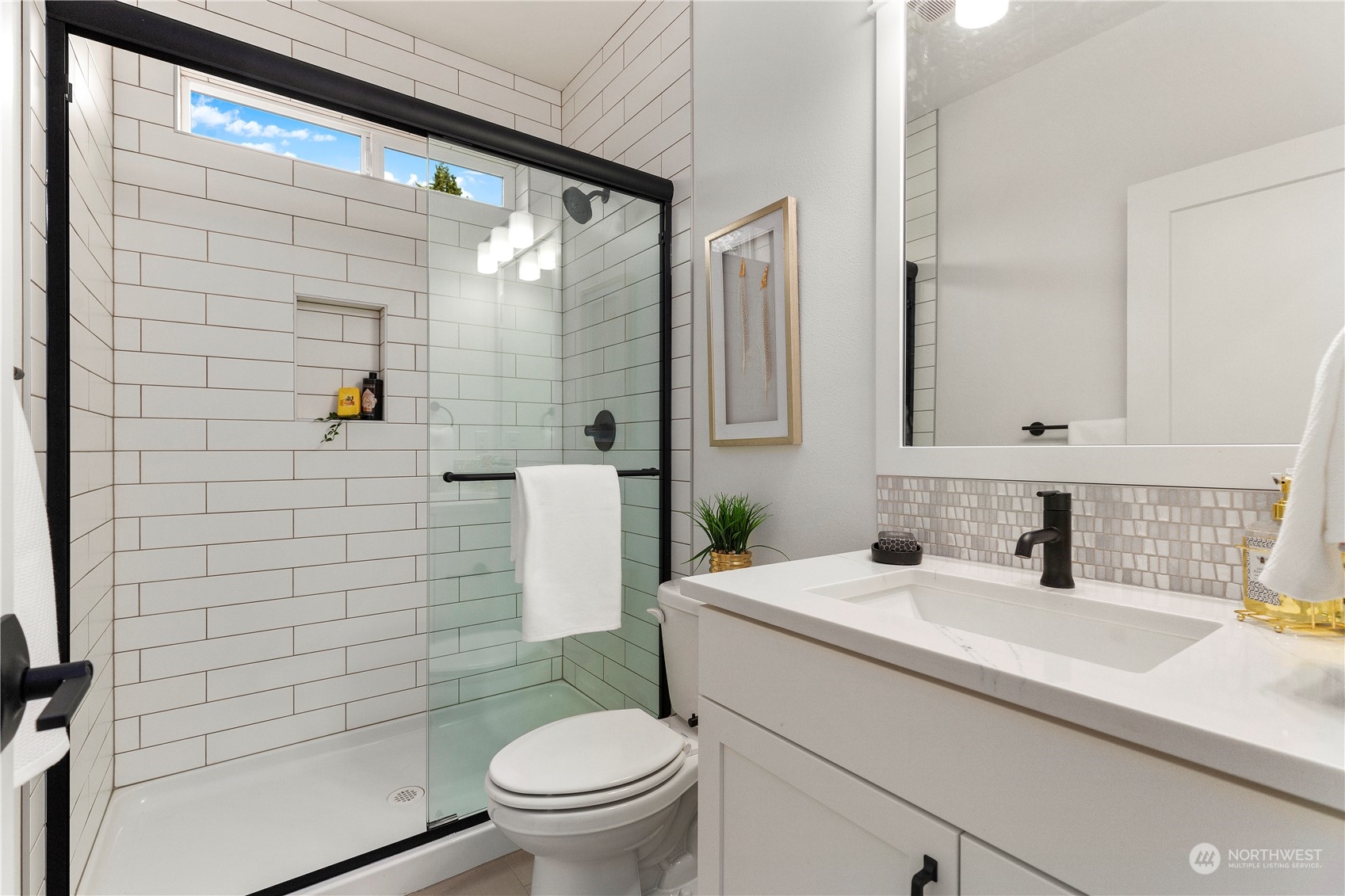 19 179th Place Southwest Bothell, WA 98012 - Photo 14 of 29 a bathroom with a sink toilet and shower