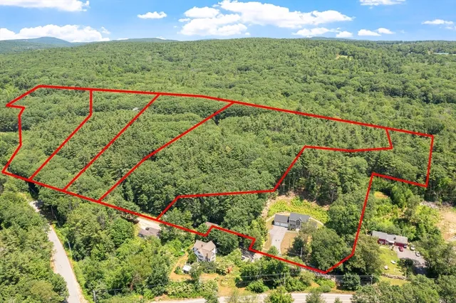 a view of a lush green field