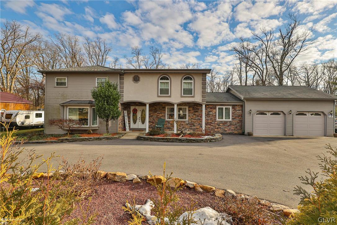 front view of a house with a outdoor space
