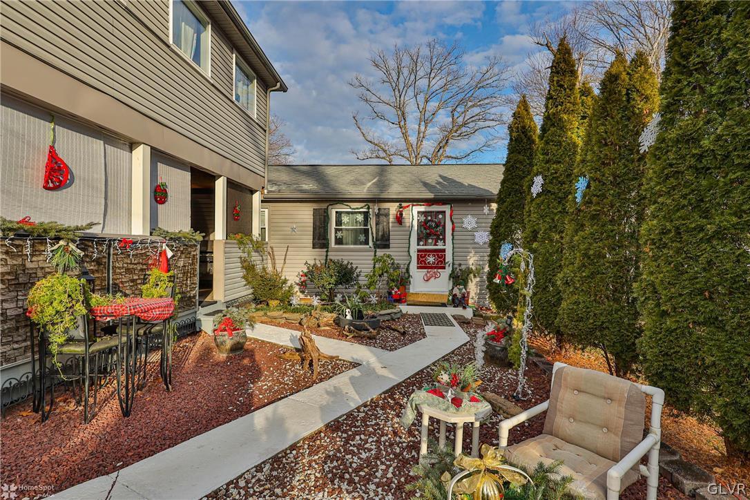 292 East Moorestown Road Wind Gap, PA 18091 - Photo 44 of 46 a view of outdoor dining space with a patio