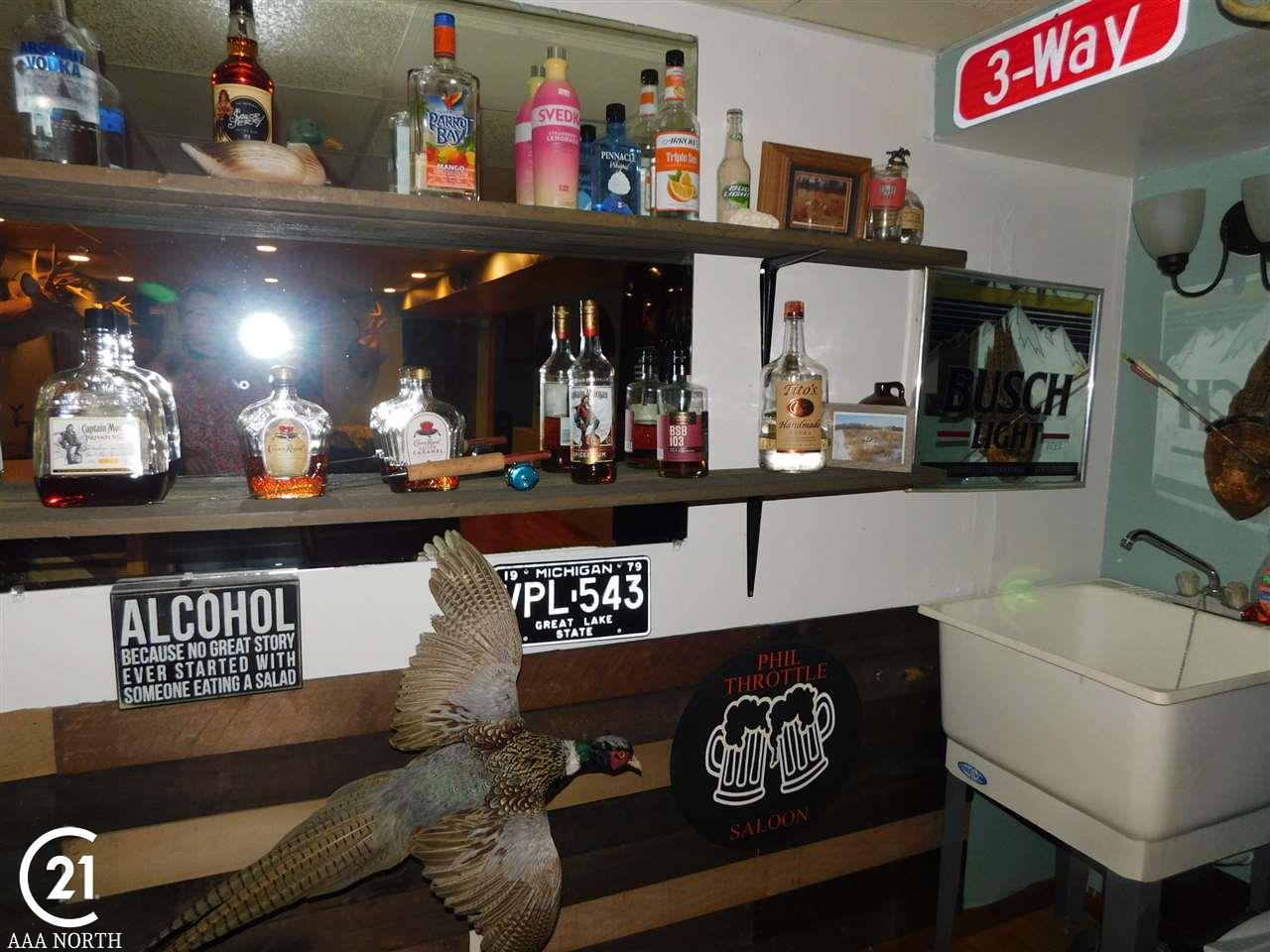 5095 Kidder Road Almont, MI 48003 - Photo 20 of 30 Lower Level Bar