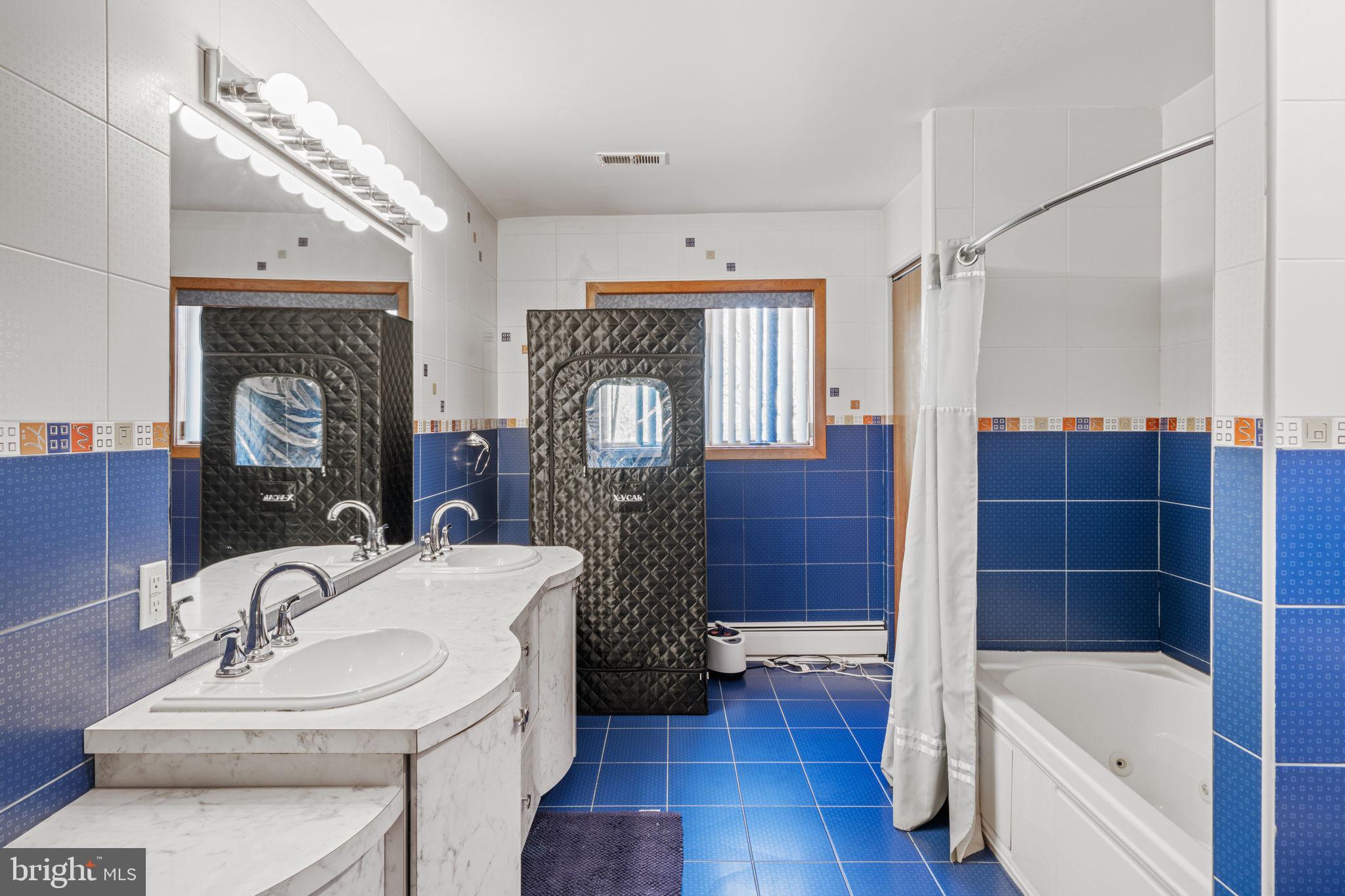 509 Long Lane Huntingdon Valley, PA 19006 - Photo 33 of 46 a bathroom with a sink a bathtub and a shower