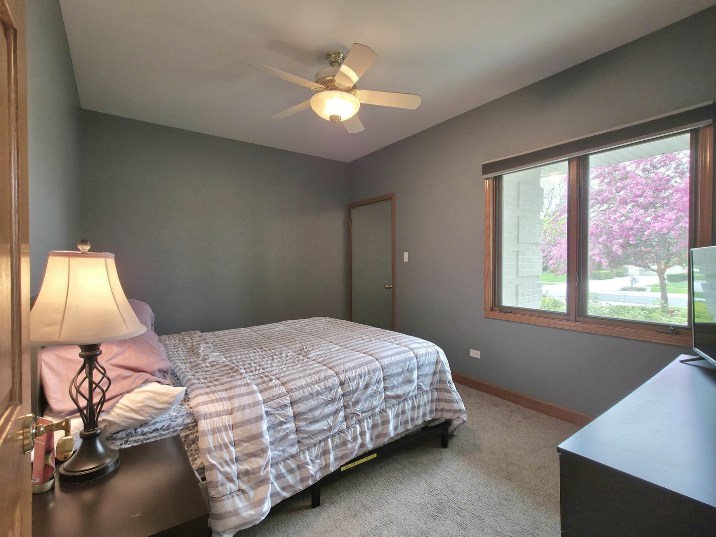 10160 Lancaster Drive Mokena, IL 60448 - Photo 15 of 41 a bedroom with a bed and a chandelier