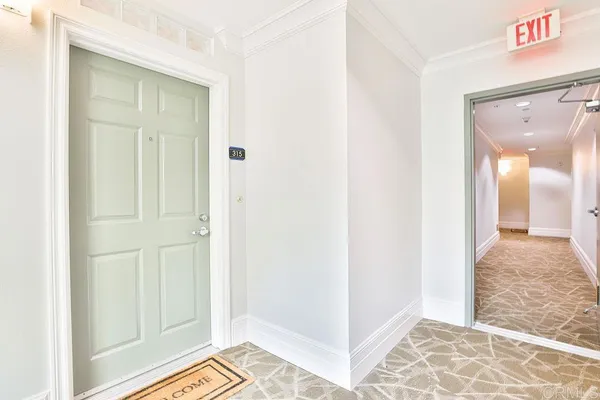 a city view with tall buildings