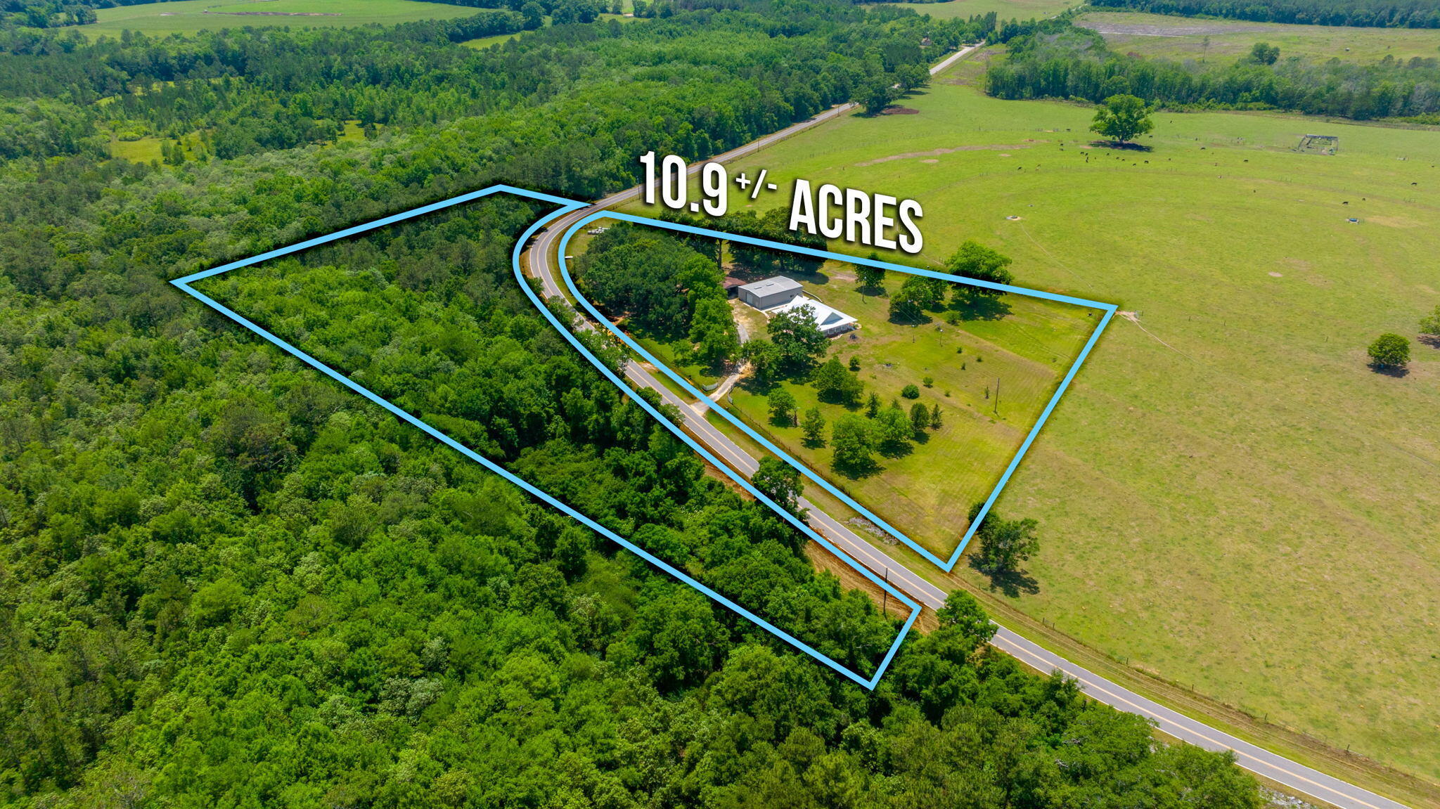 452 Pen Williams Road DeFuniak Springs, FL 32433 - Photo 8 of 56 Aerial Pic 1-SW view