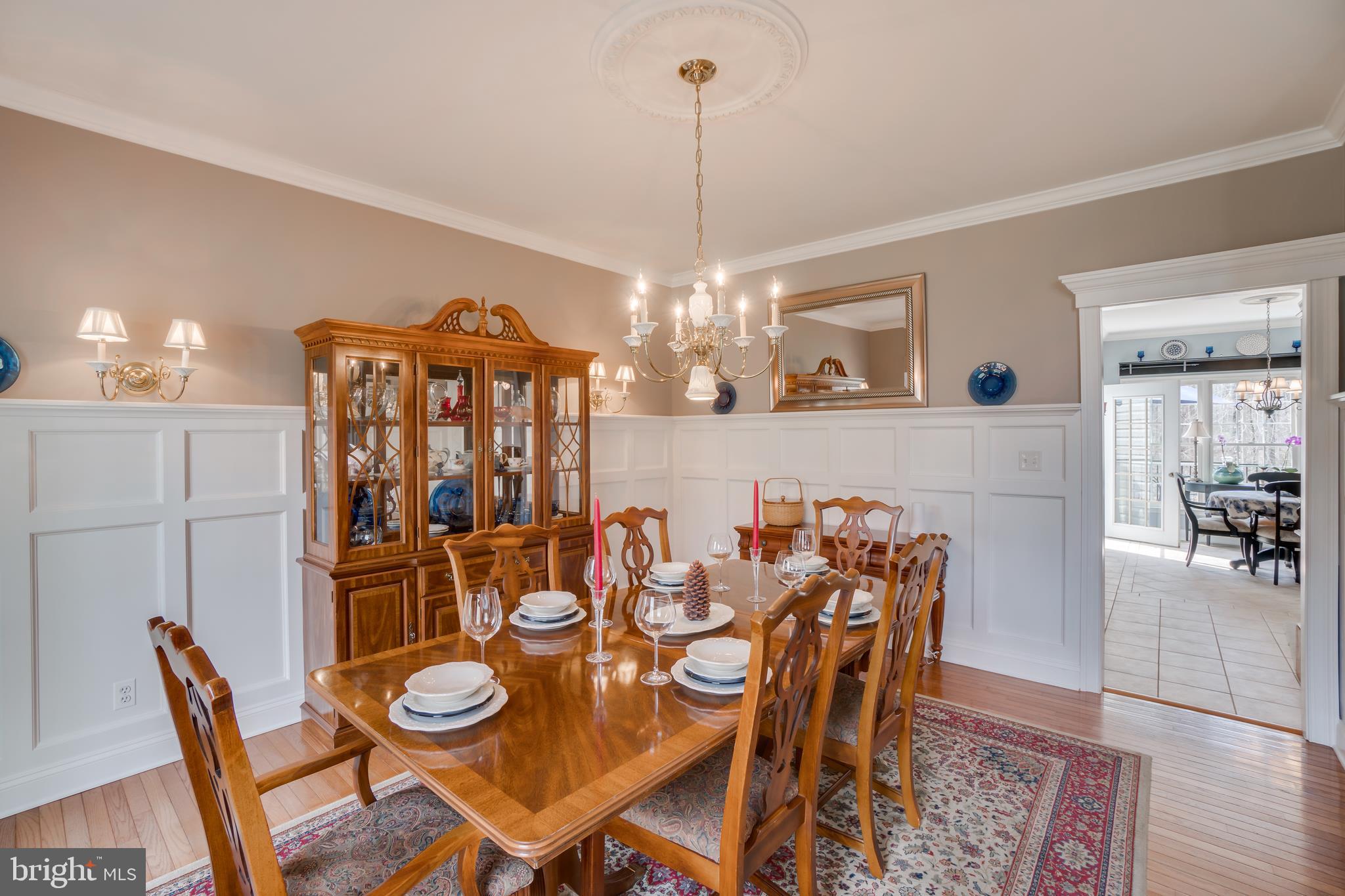 5 Ruffian Drive Stafford, VA 22556 - Photo 11 of 57 Dining Room with Custom Craftsman Moldings.
