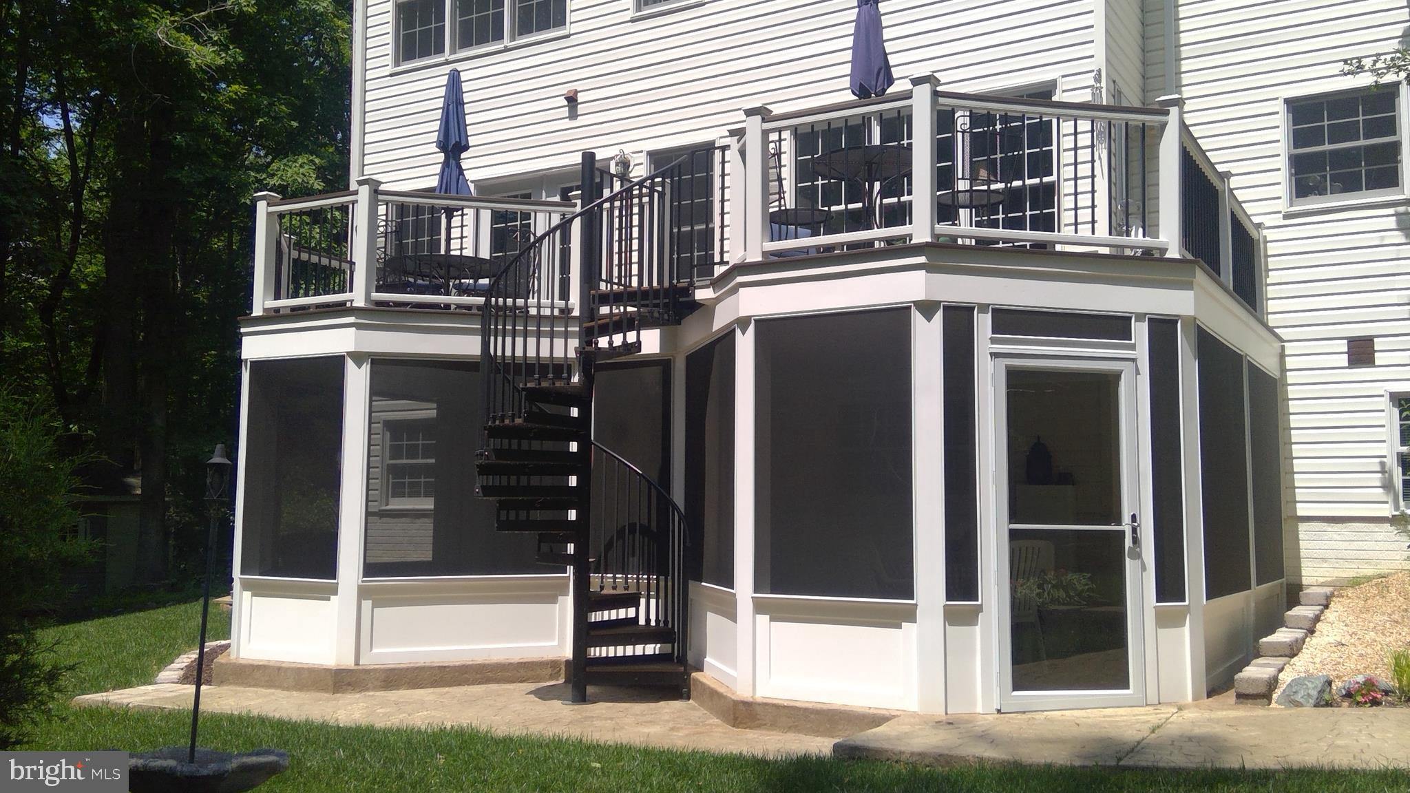 5 Ruffian Drive Stafford, VA 22556 - Photo 52 of 57 Spiral Staircase leads to screened porch.