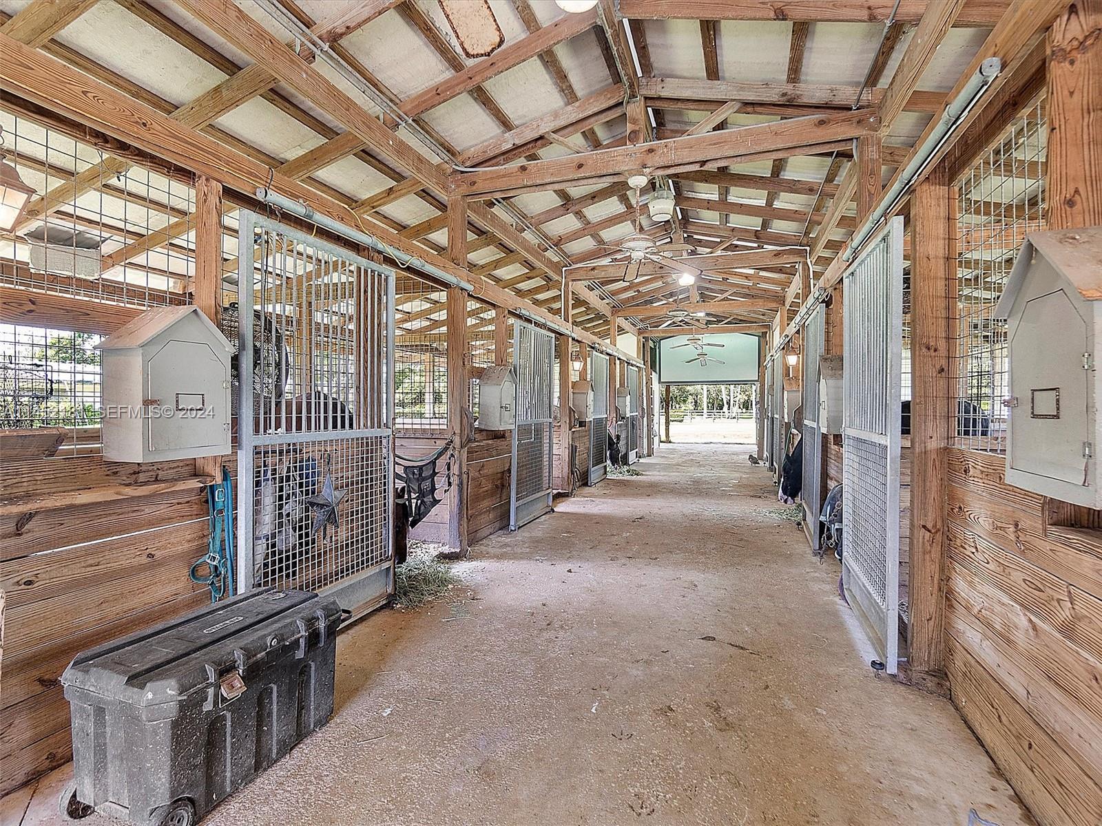 14490 Stirling Road Southwest Ranches, FL 33330 - Photo 24 of 52 Barn is Airy w/high ceilings