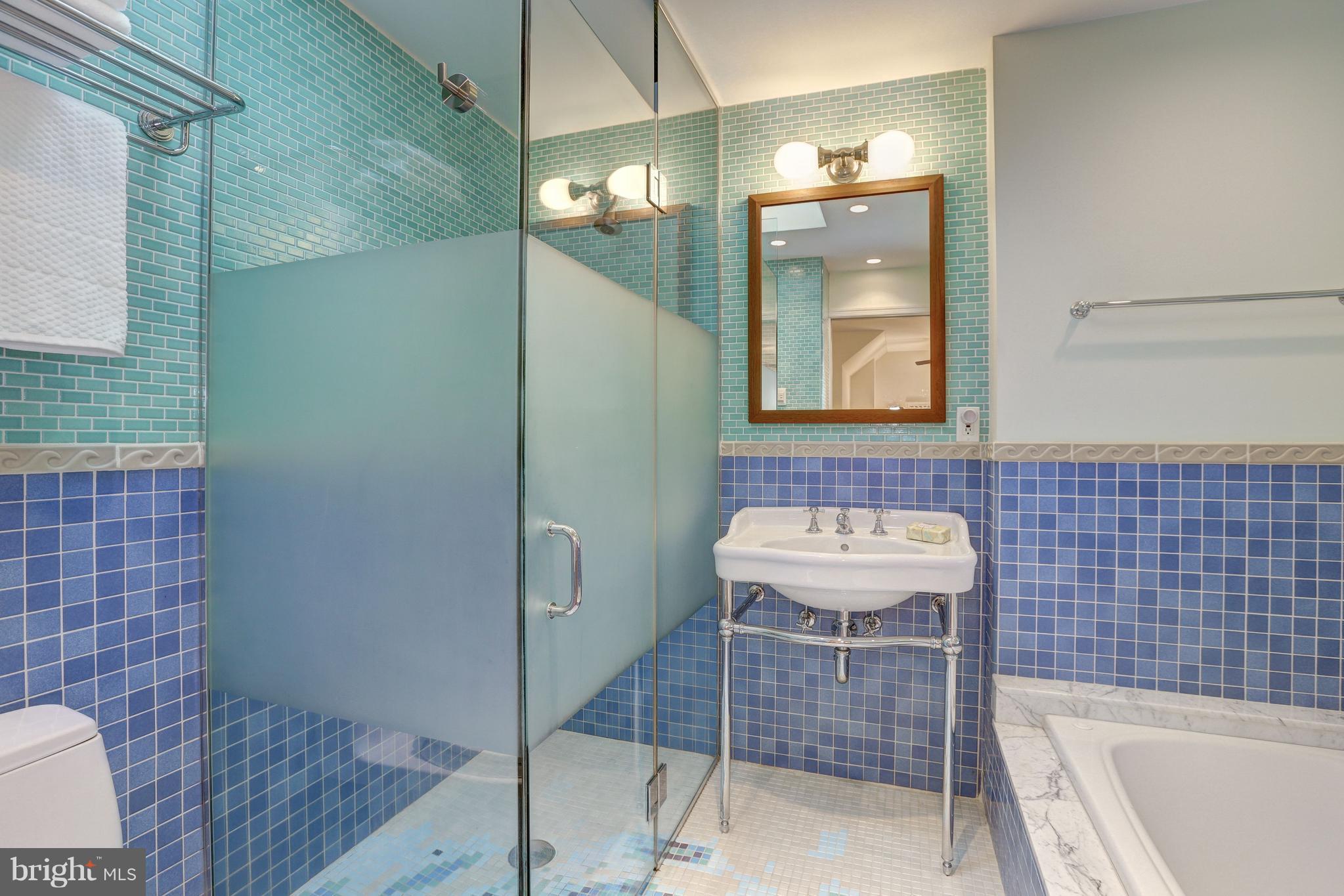 4501 Wetherill Road Bethesda, MD 20816 - Photo 23 of 29 Master Bath w/ separate shower and soaking tub