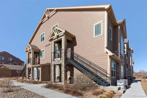 a view of a terrace with outdoor seating