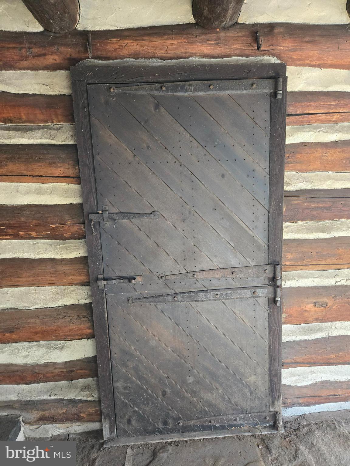 2519 Ash Mill Road Doylestown, PA 18902 - Photo 16 of 51 Original Door in Log Section