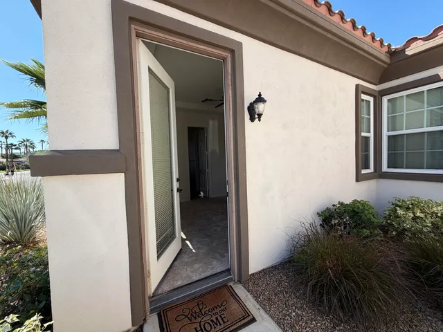 an empty room that has a window