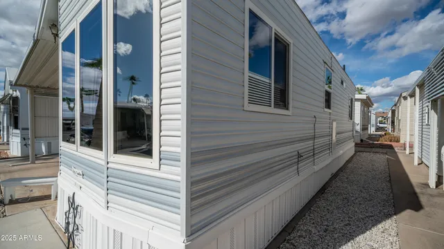 a view of a house with a door and a window