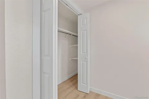 a view of closet area
