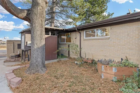 a backyard of a house