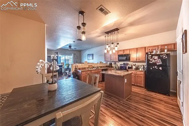 a kitchen with lots of counter top space