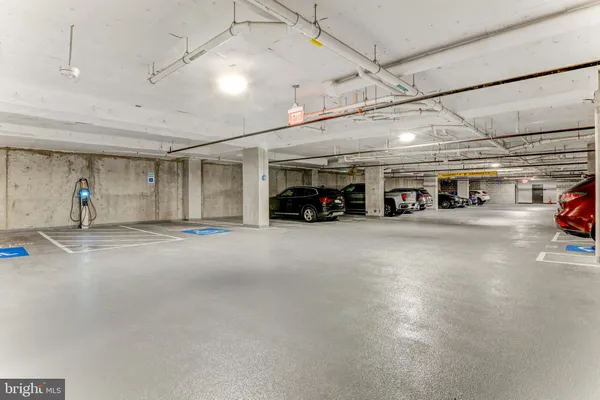 a view of parking garage